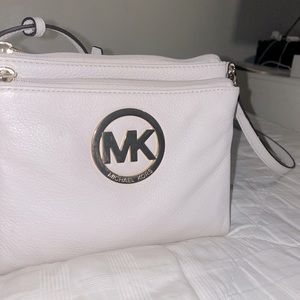 Michael Kors small crossbody white
